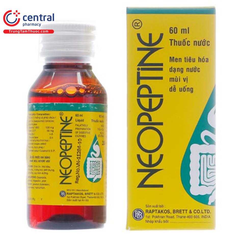 Thuốc Neopeptine 60ml (thuốc nước) điều trị đầy bụng, tiêu hoá kém