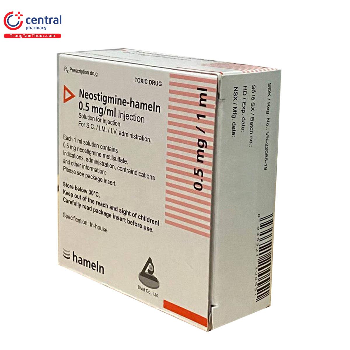 neostigmine hameln 05mgml injectionl 2 D1043