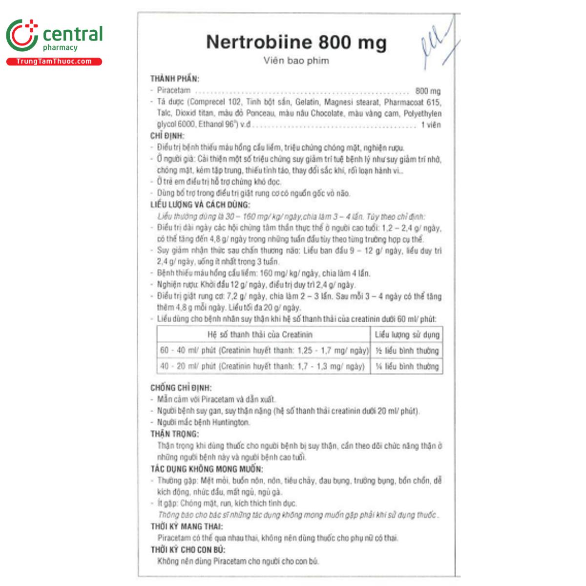 nertrobiine 800mg 4 R7884 nertrobiine 800mg 4 R7884