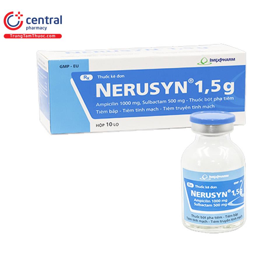 [CHÍNH HÃNG] Thuốc Nerusyn 1,5g - điều trị nhiễm khuẩn