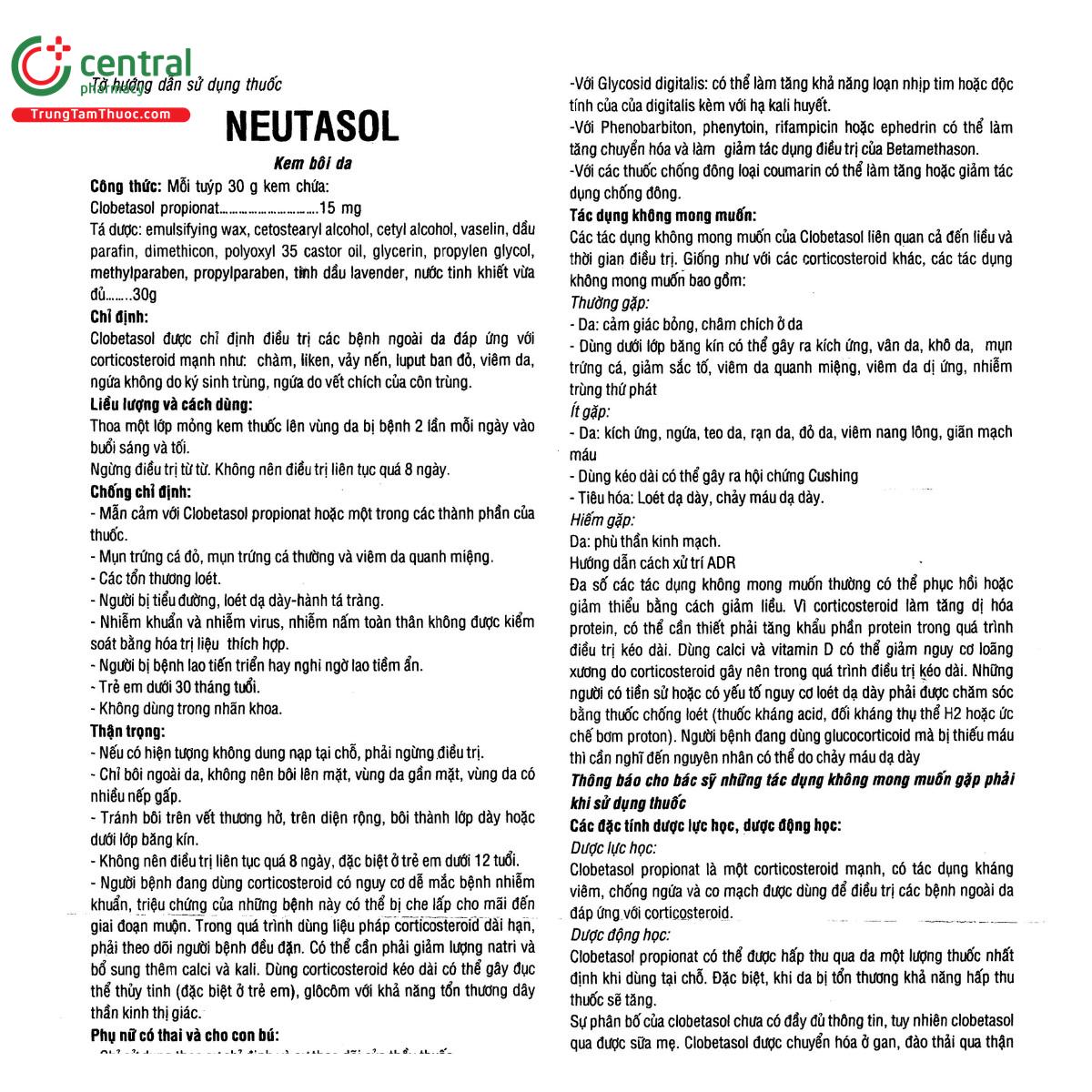 neutasol cream 10 A0842