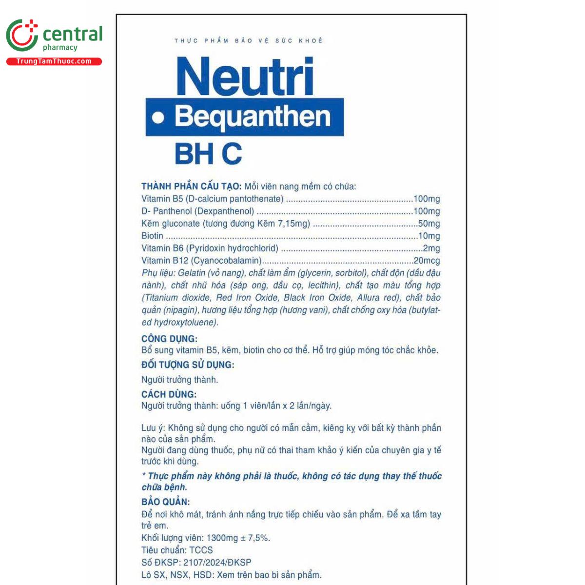 neutri bequanthen bh c 5 A0636