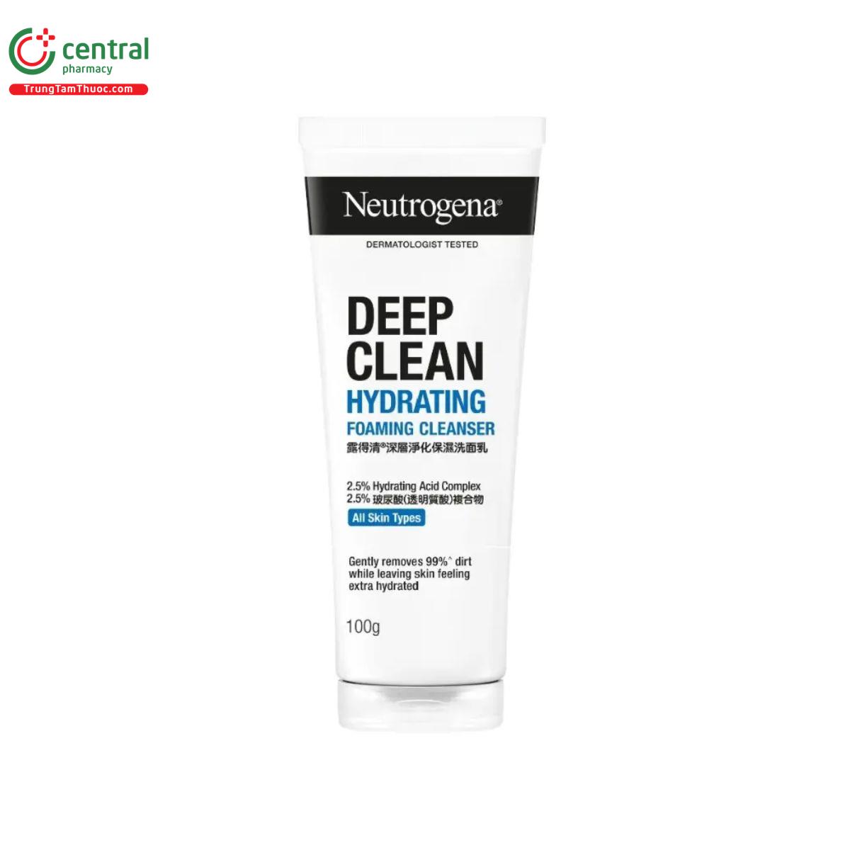 neutrogena deep clean hydrating foaming cleanser 100g 1 F2020 neutrogena deep clean hydrating foaming cleanser 100g 1 F2020