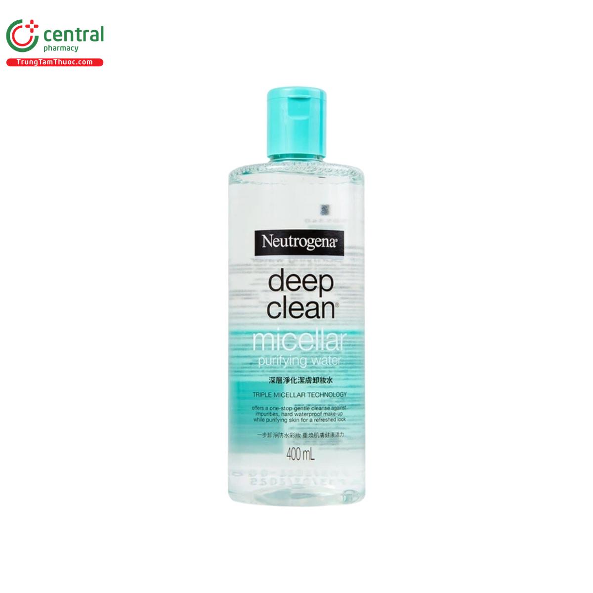 neutrogena deep clean micellar purifying water 4 L4570