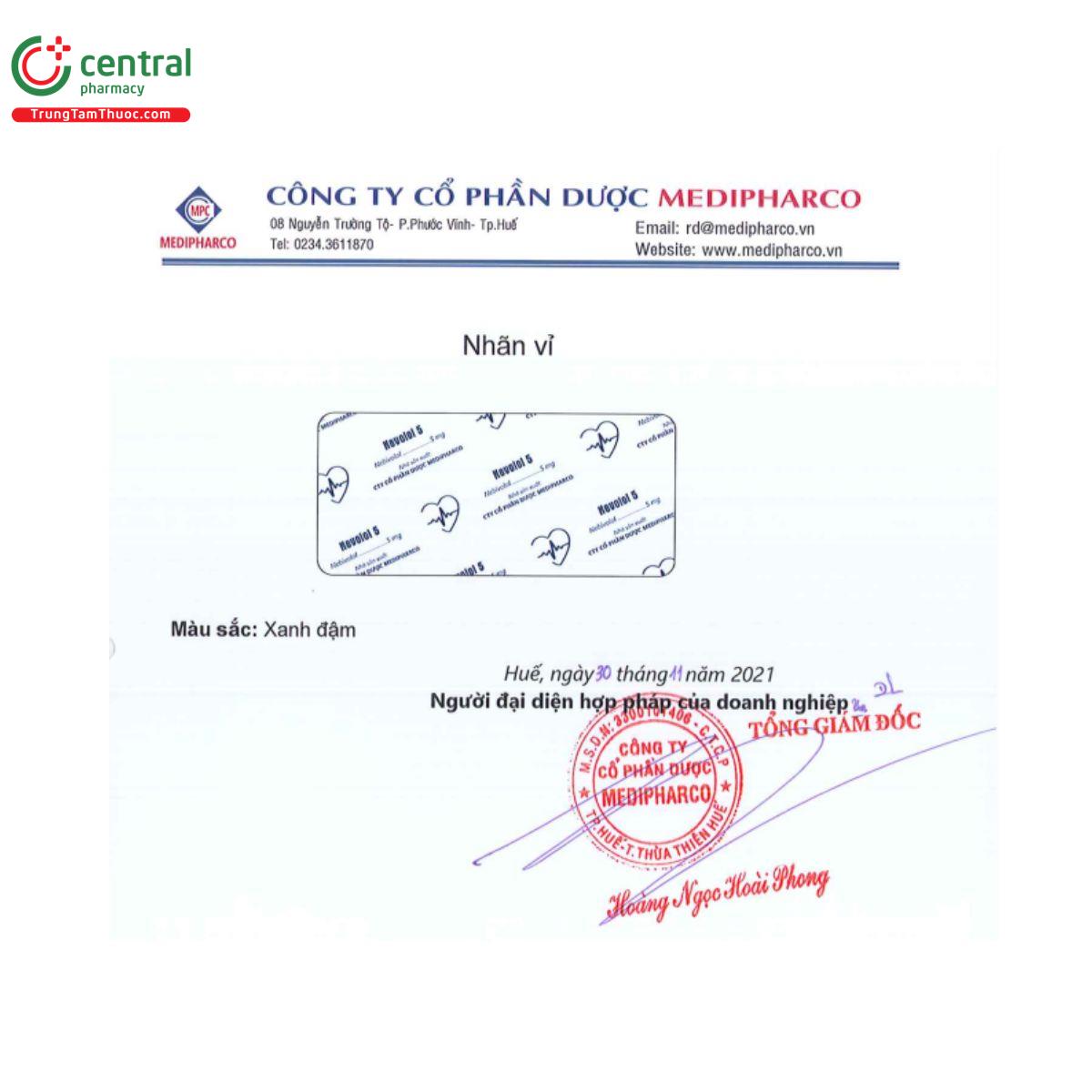 nevolol 5mg 5 M5802