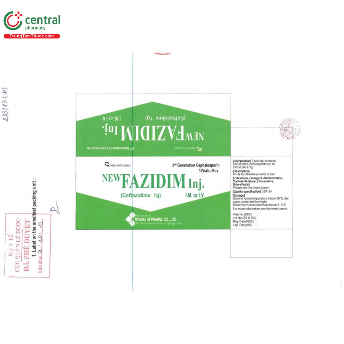 newfazidim inj 3 I3460 newfazidim inj 3 I3460