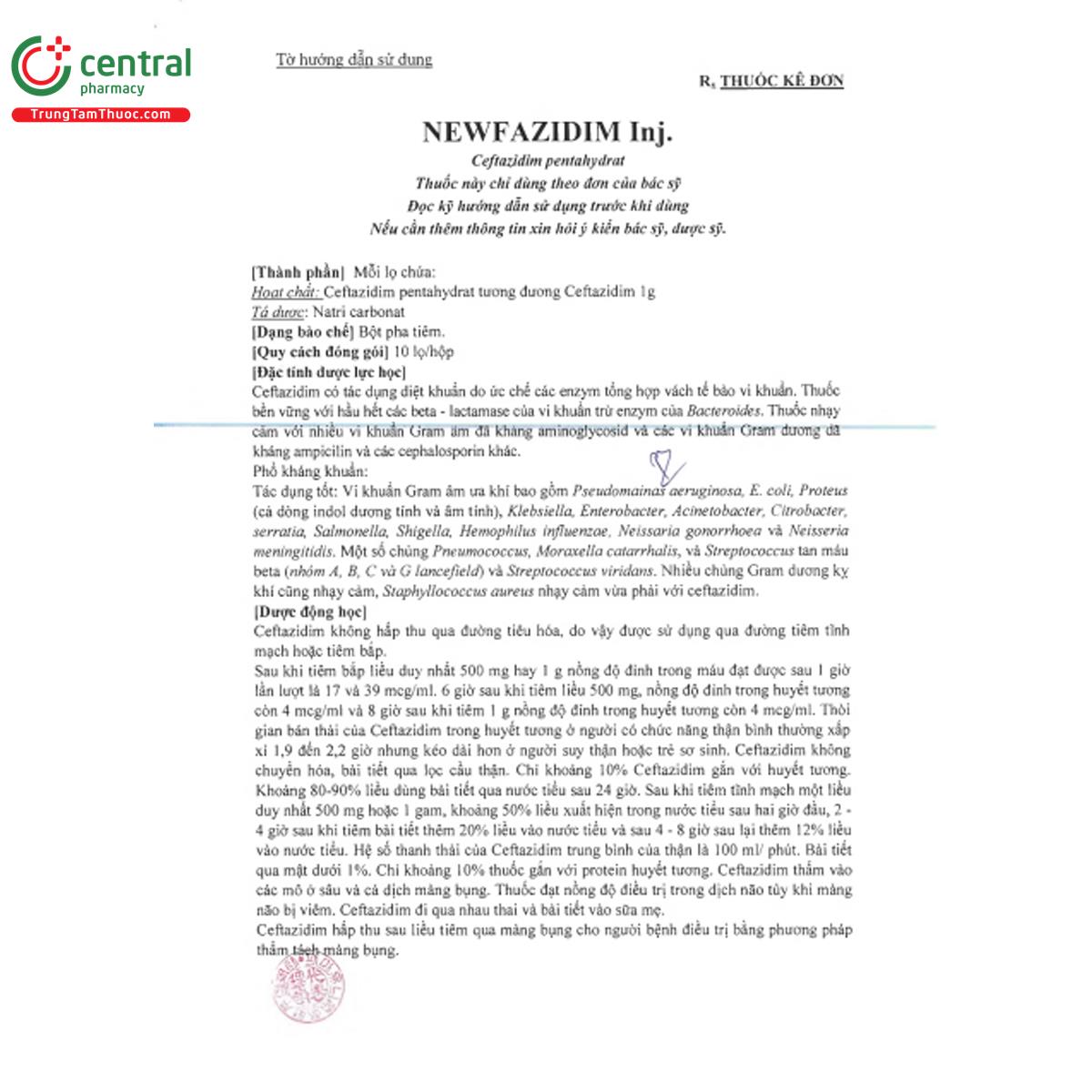 newfazidim inj 6 K4644 newfazidim inj 6 K4644