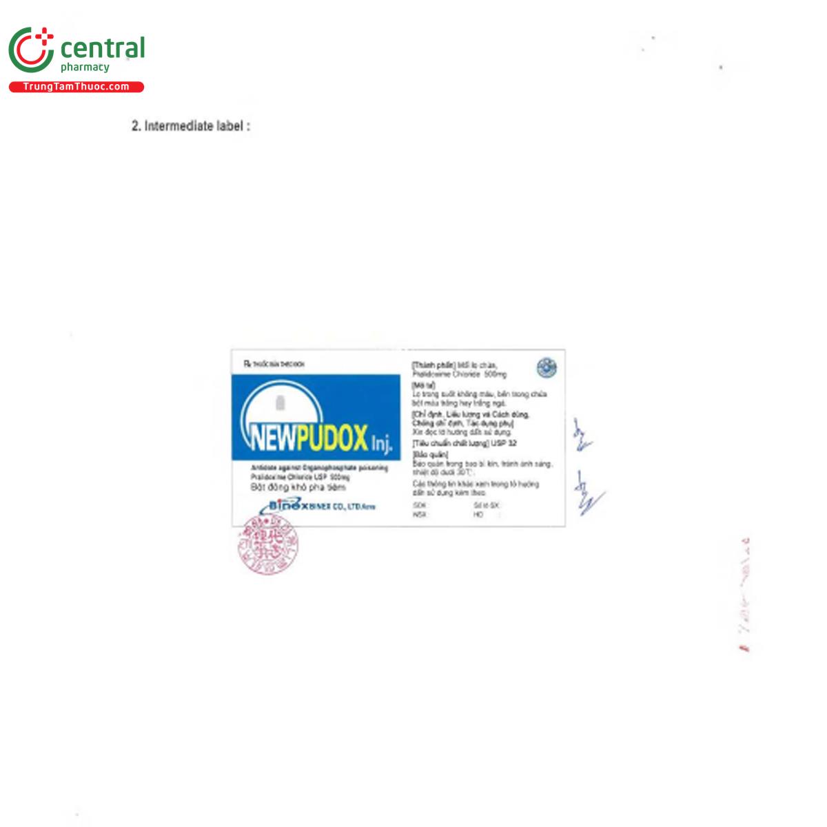 newpudox inj 500mg 5 F2562 newpudox inj 500mg 5 F2562