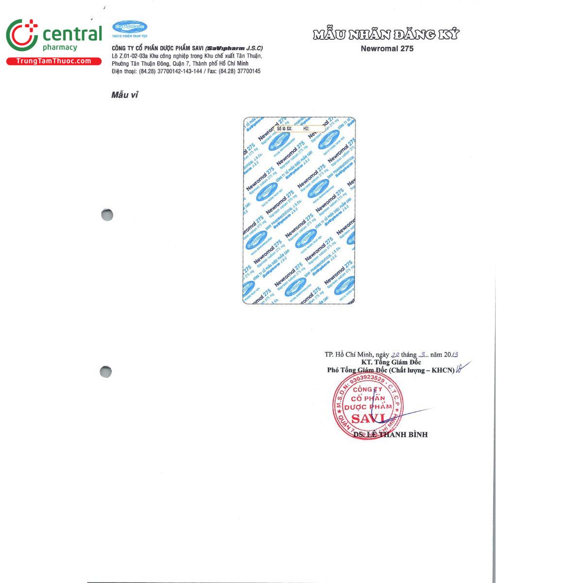 newromal 275 3 H3150