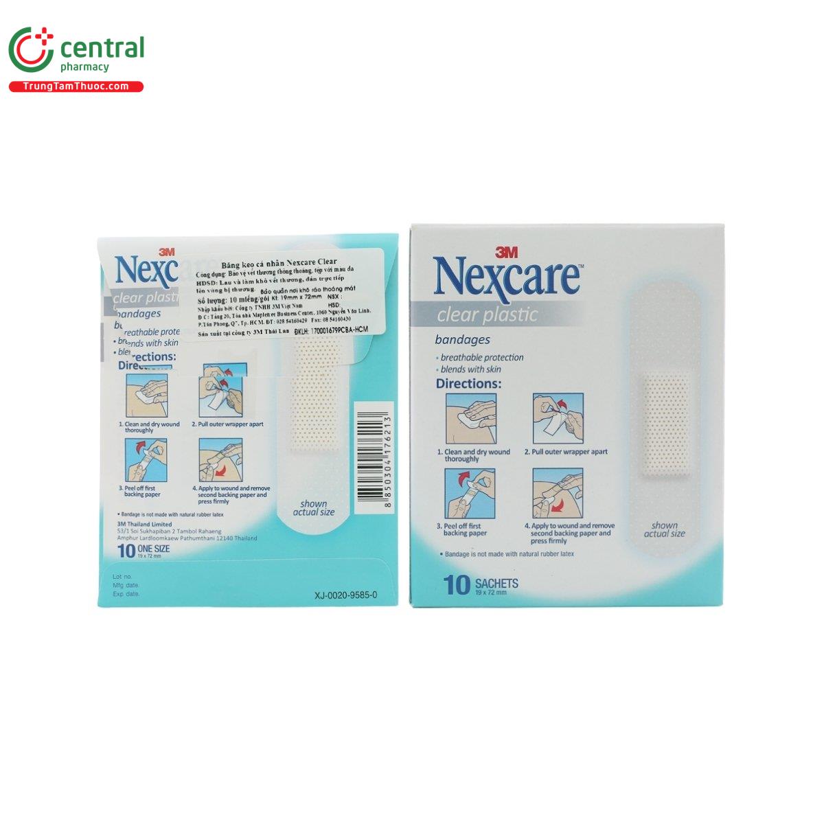 nexcare clear plastic bandages 3 N5832