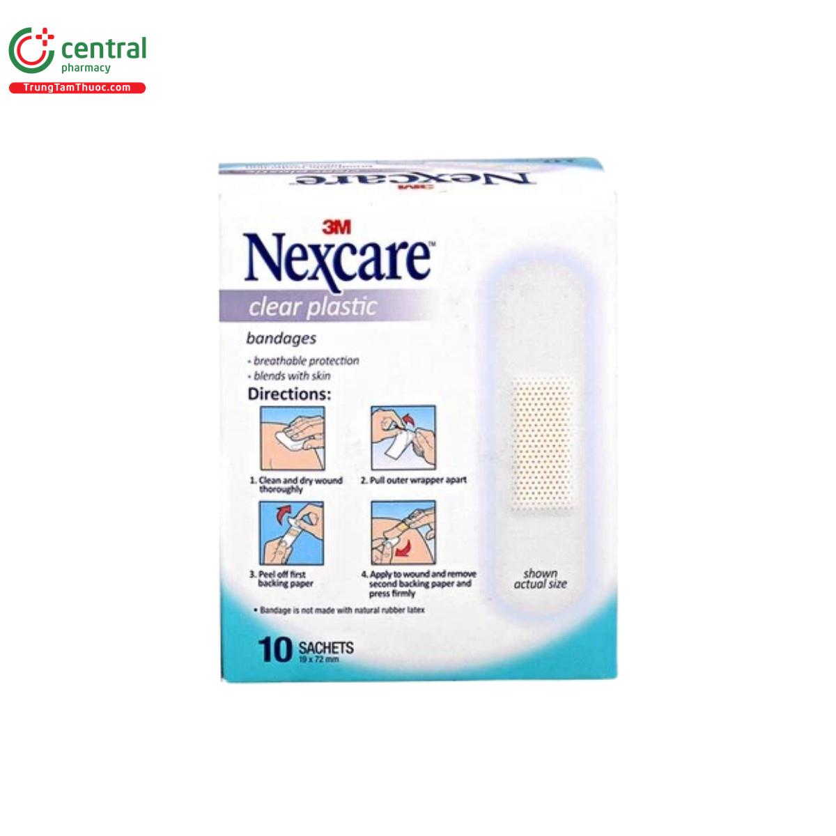 nexcare clear plastic bandages 8 J3053