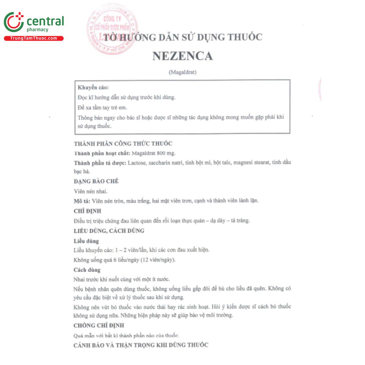 nezenca 800mg 4 G2823 nezenca 800mg 4 G2823