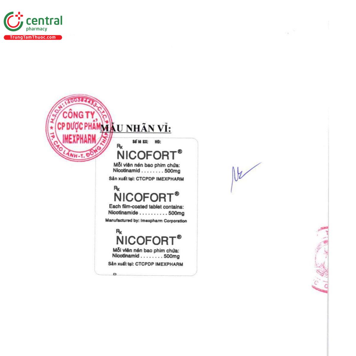 nicofort 500mg 3 H3014 nicofort 500mg 3 H3014