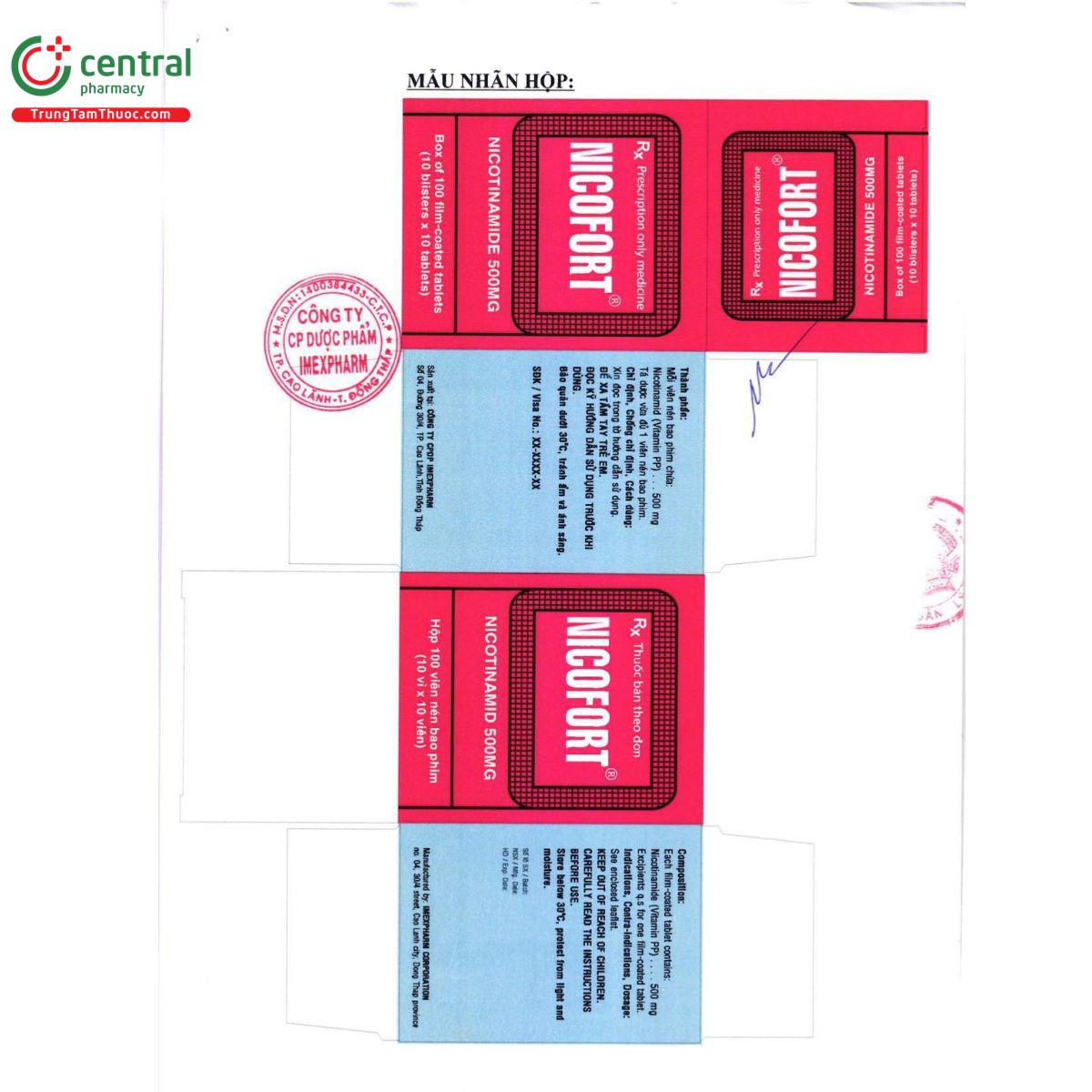 nicofort 500mg 4 A0365 nicofort 500mg 4 A0365