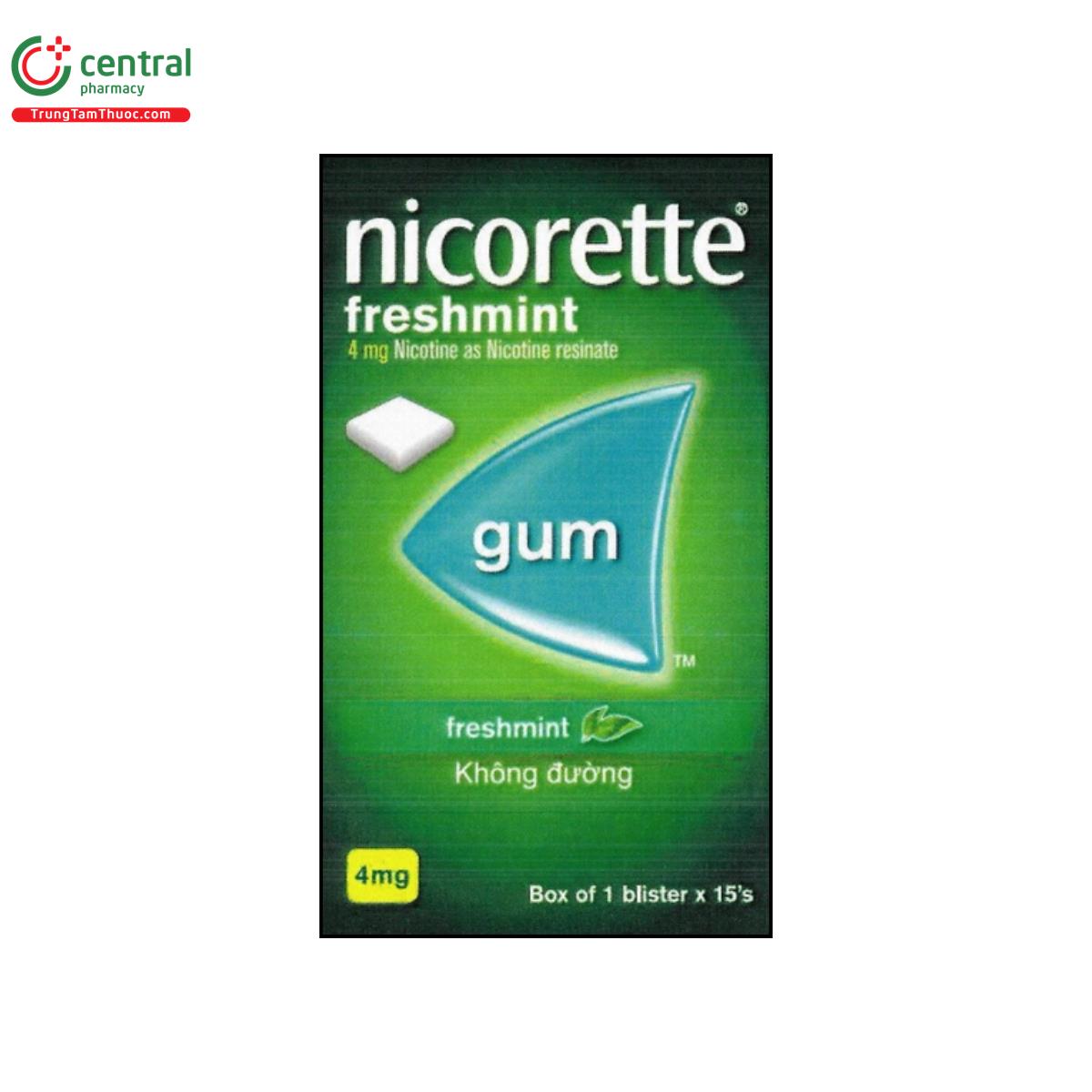 nicorette freshmint 4mg 1 E1355 nicorette freshmint 4mg 1 E1355