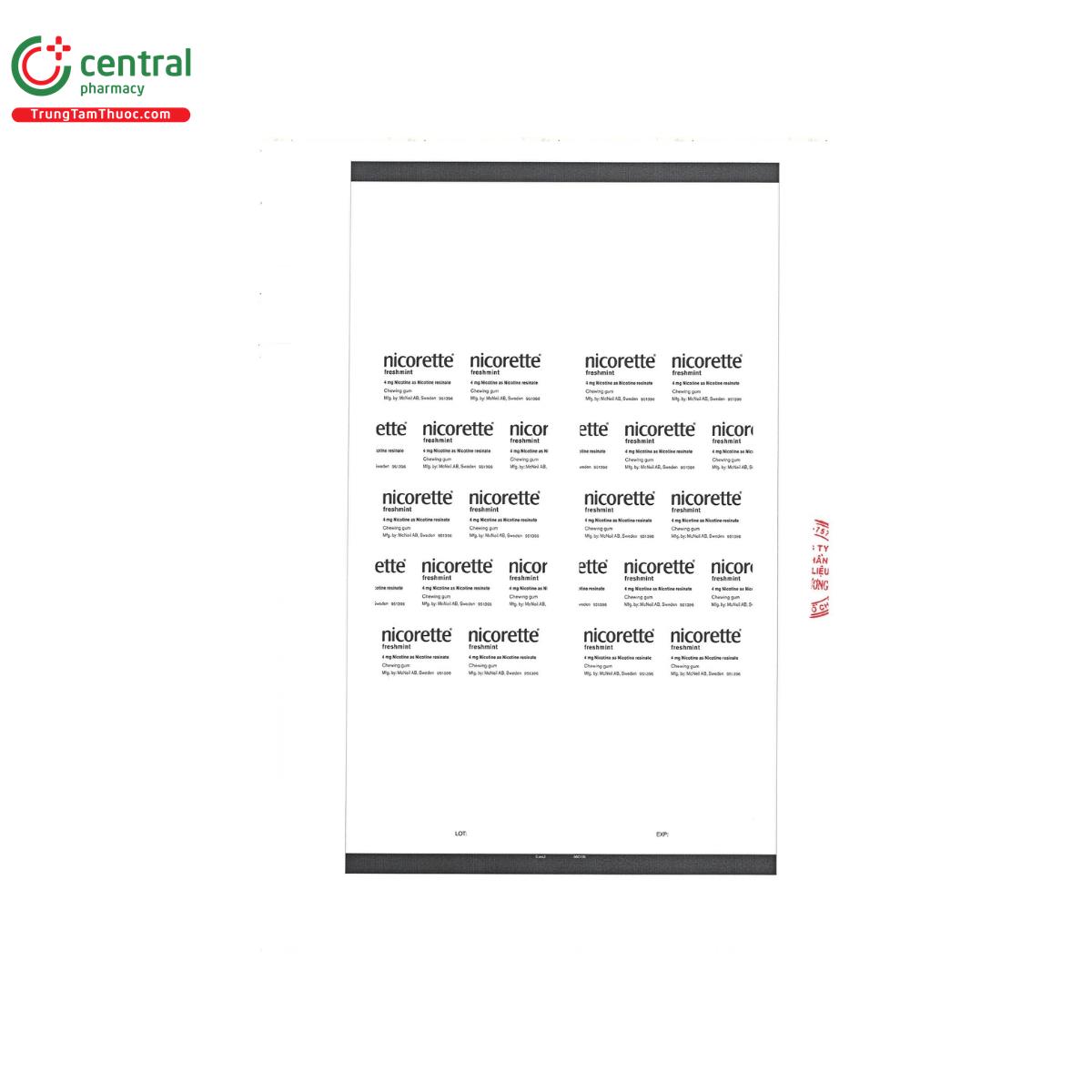 nicorette freshmint 4mg 4 G2432 nicorette freshmint 4mg 4 G2432