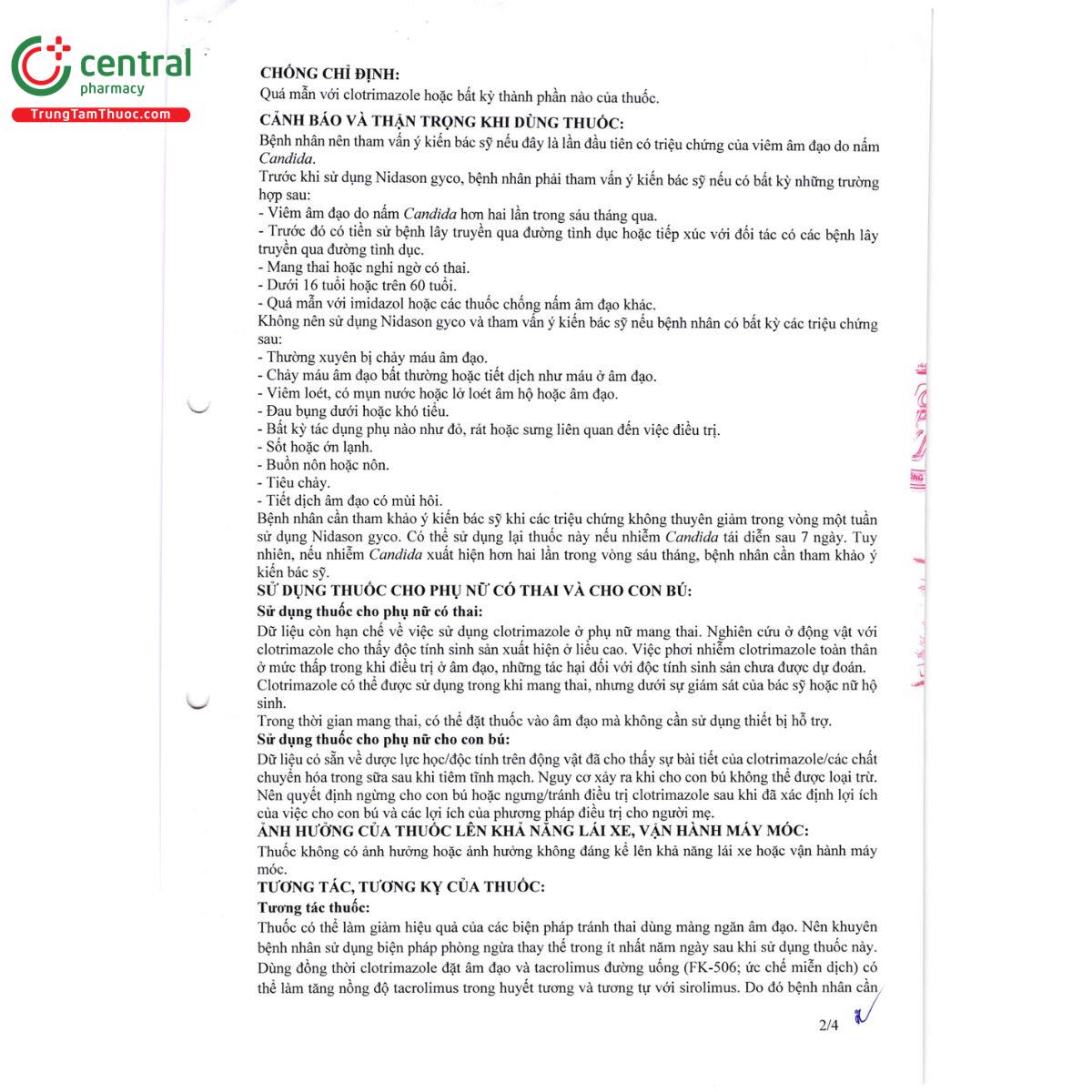 nidason gyco 100mg 5 F2447