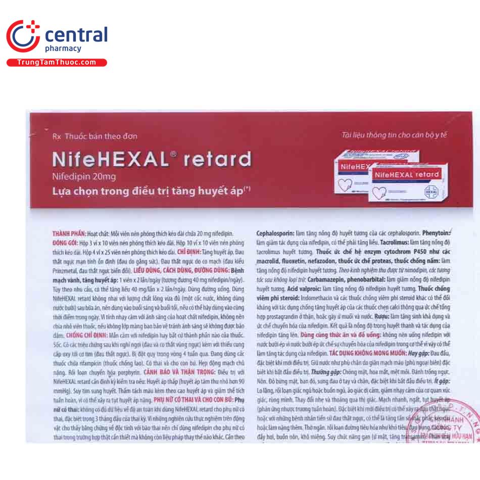 nifehexal 20 retard 4 E1355