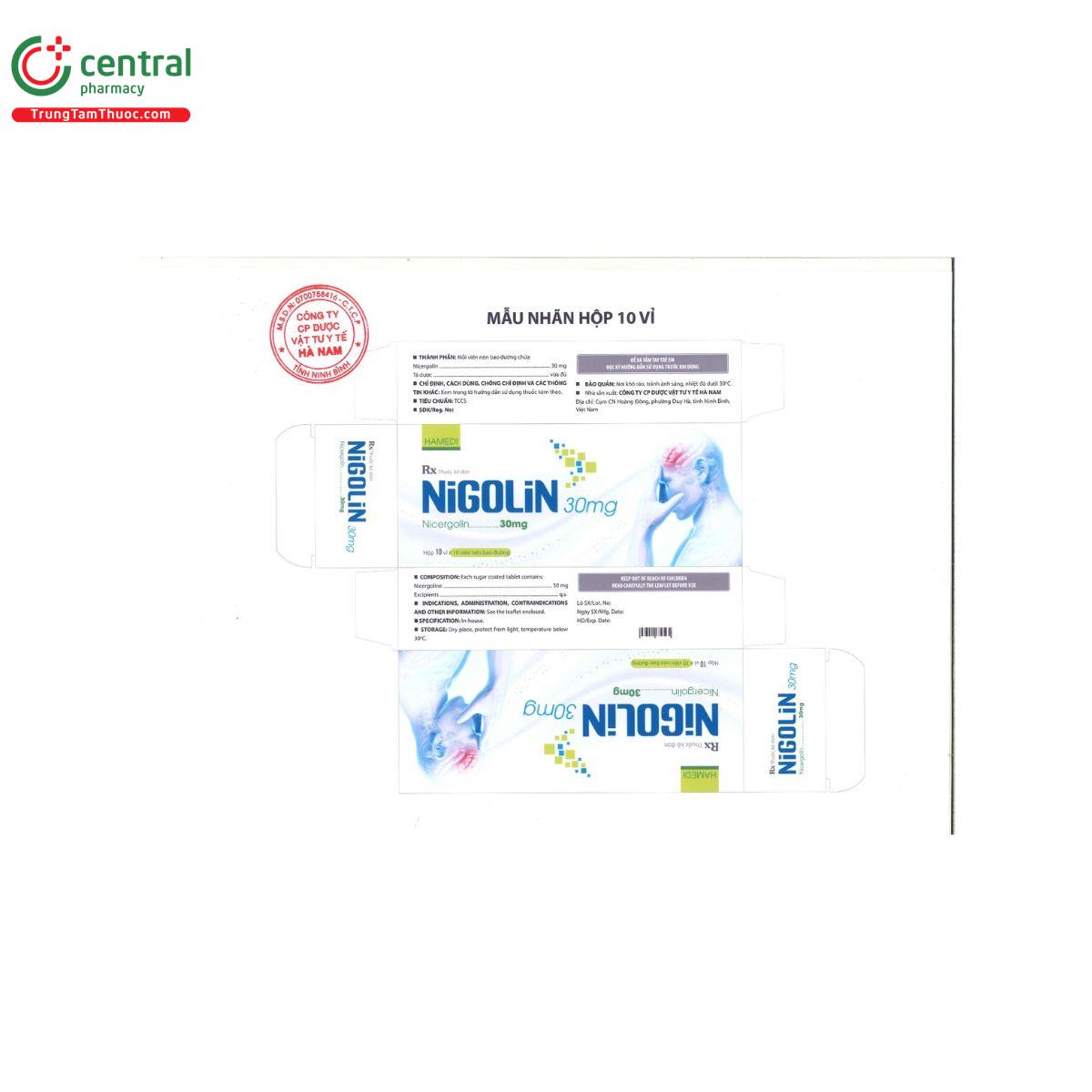 nigolin 30mg 5 N5101 nigolin 30mg 5 N5101