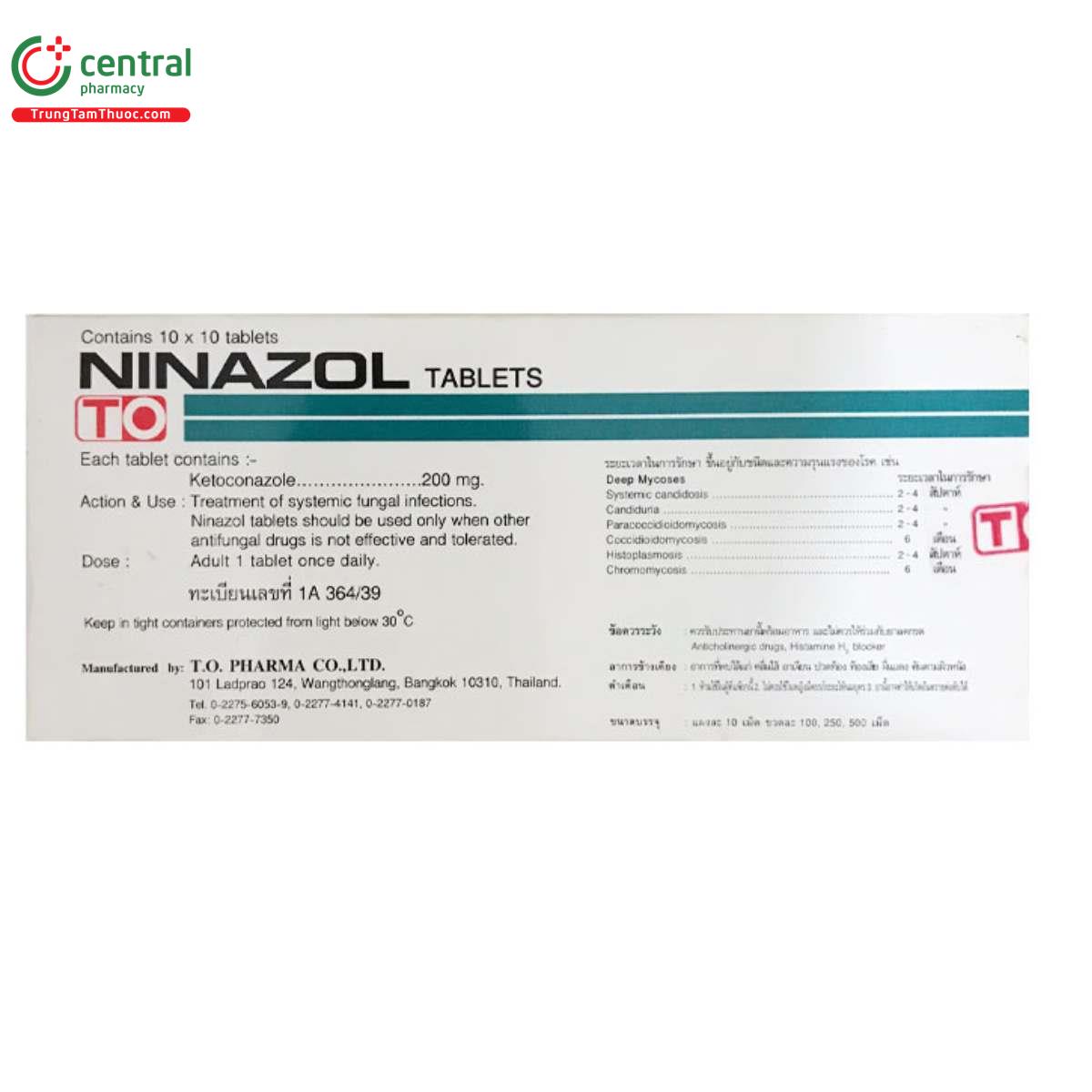 ninazol tablets 2 E1671