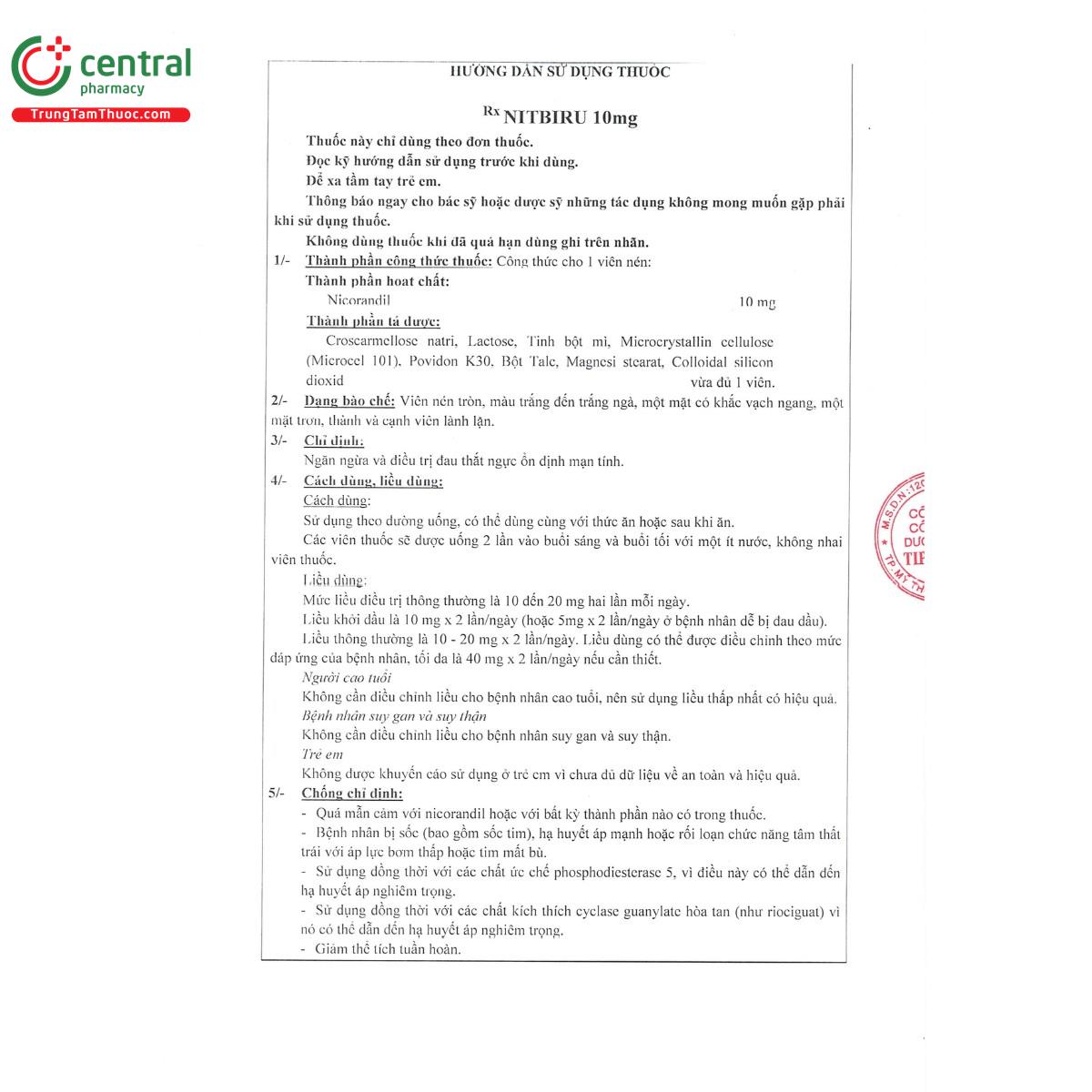 nitbiru 10mg 5 B0710