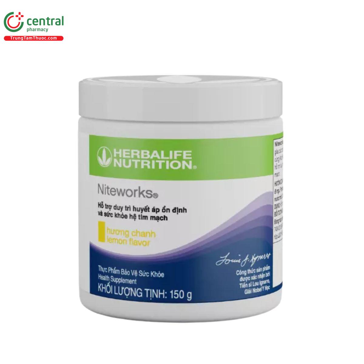 Niteworks Hand Example Thuốc Niteworks Herbalife hỗ trợ ổn định huyết áp, bảo vệ tim mạch