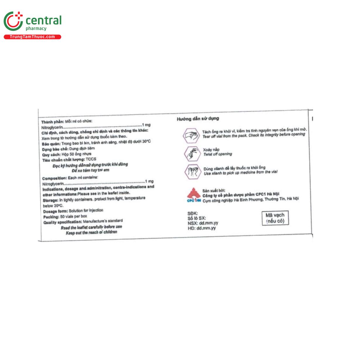 nitrocin 1mg ml 2 U8860