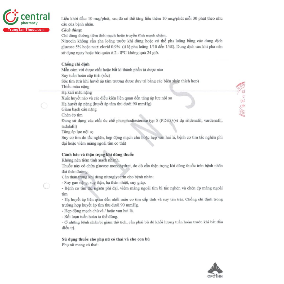 nitrocin 1mg ml 5 K4060