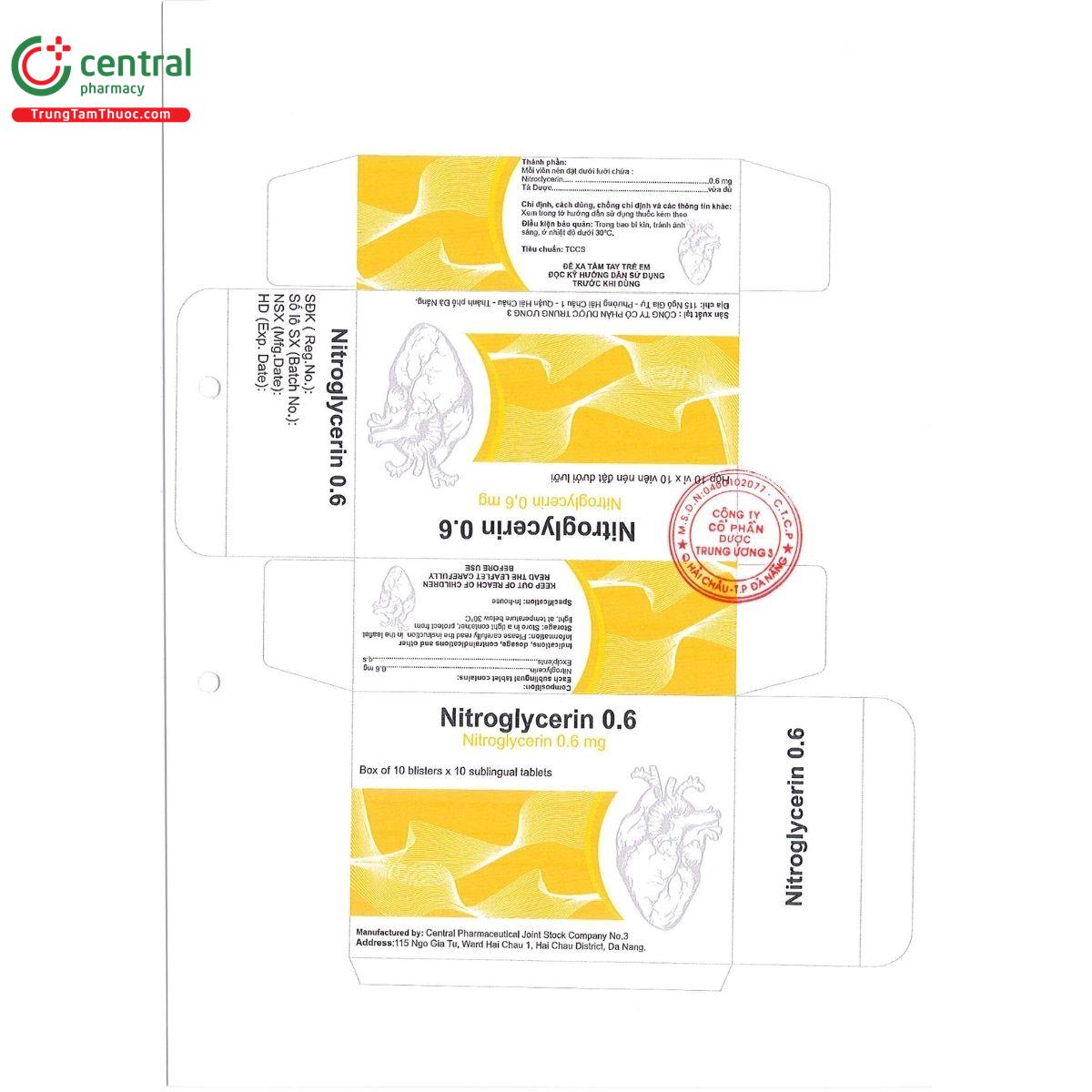 nitroglycerin 0 6 duoc trung uong 3 3 V8140 nitroglycerin 0 6 duoc trung uong 3 3 V8140