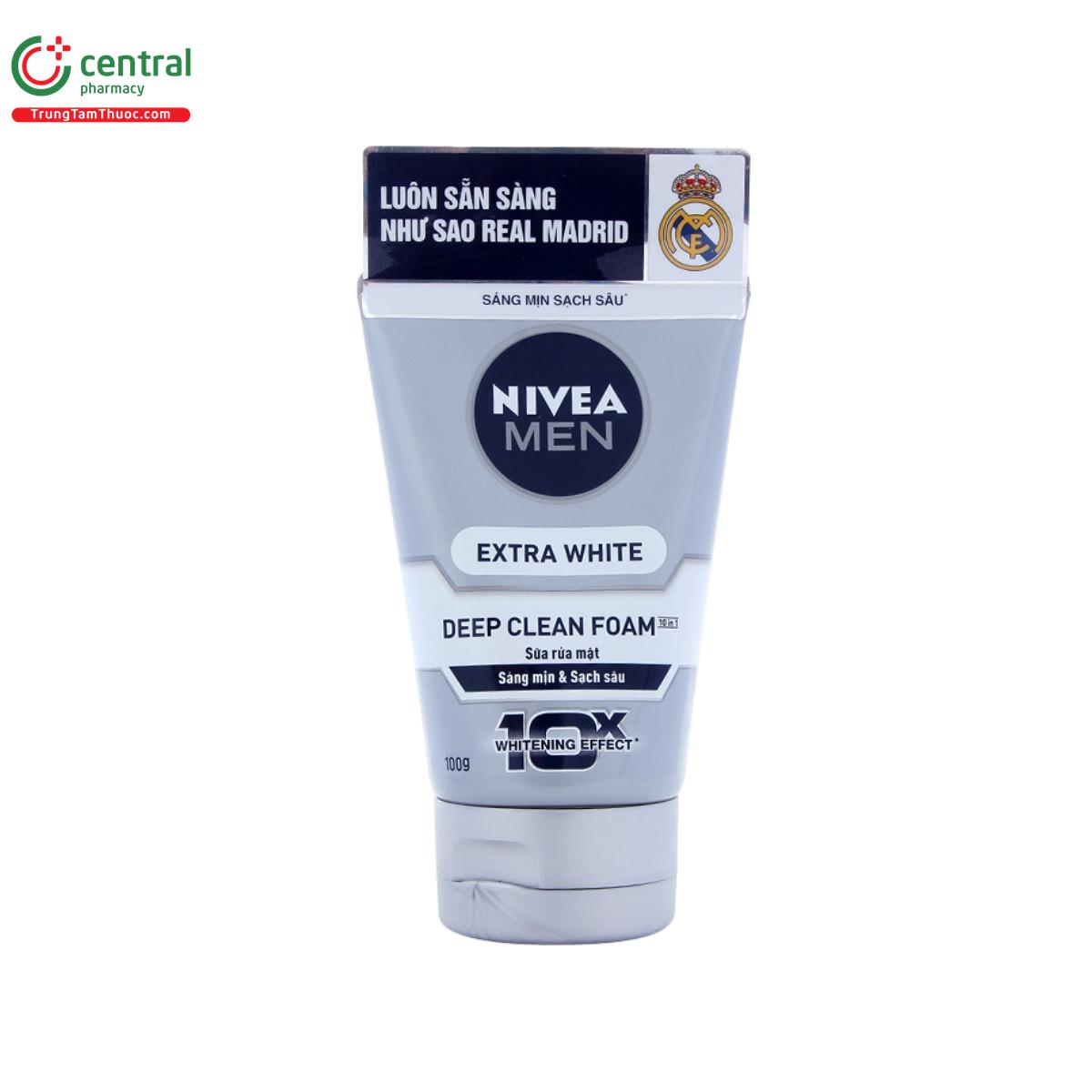 nivea men extra white deep clean foam 2 U8267