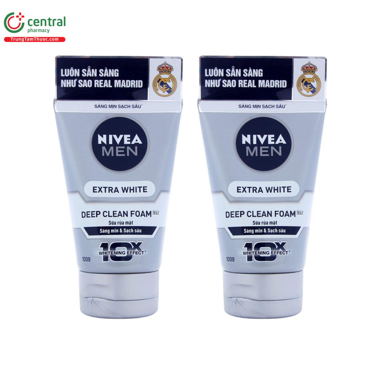 nivea men extra white deep clean foam 3 E1814