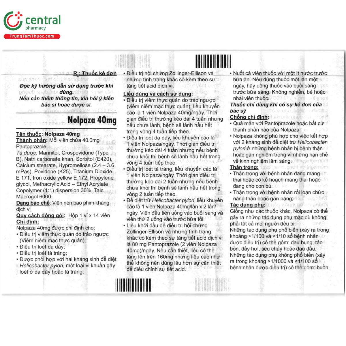 nolpaza 40mg 5 N5586