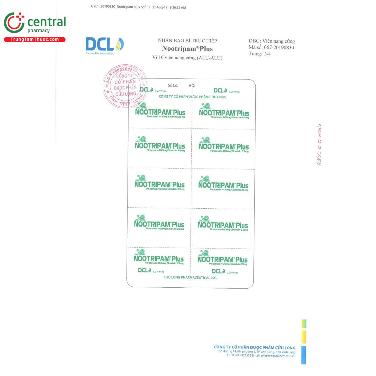 nootripam plus 3 S7500
