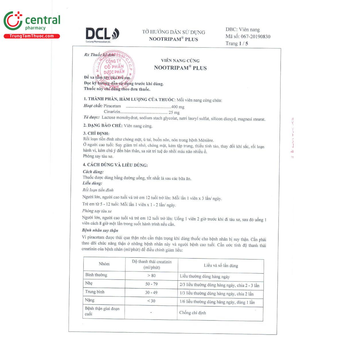 nootripam plus 4 L4852