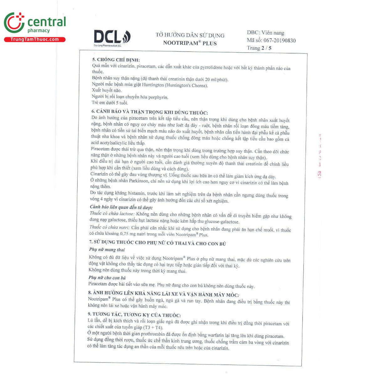 nootripam plus 5 M5840