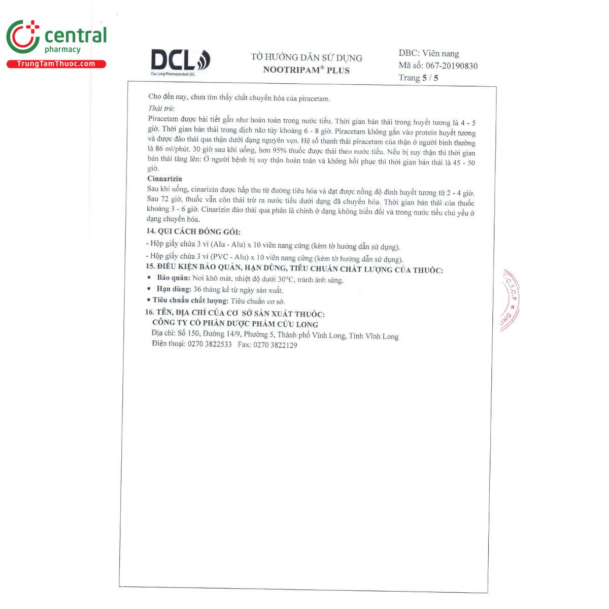 nootripam plus 8 O6830