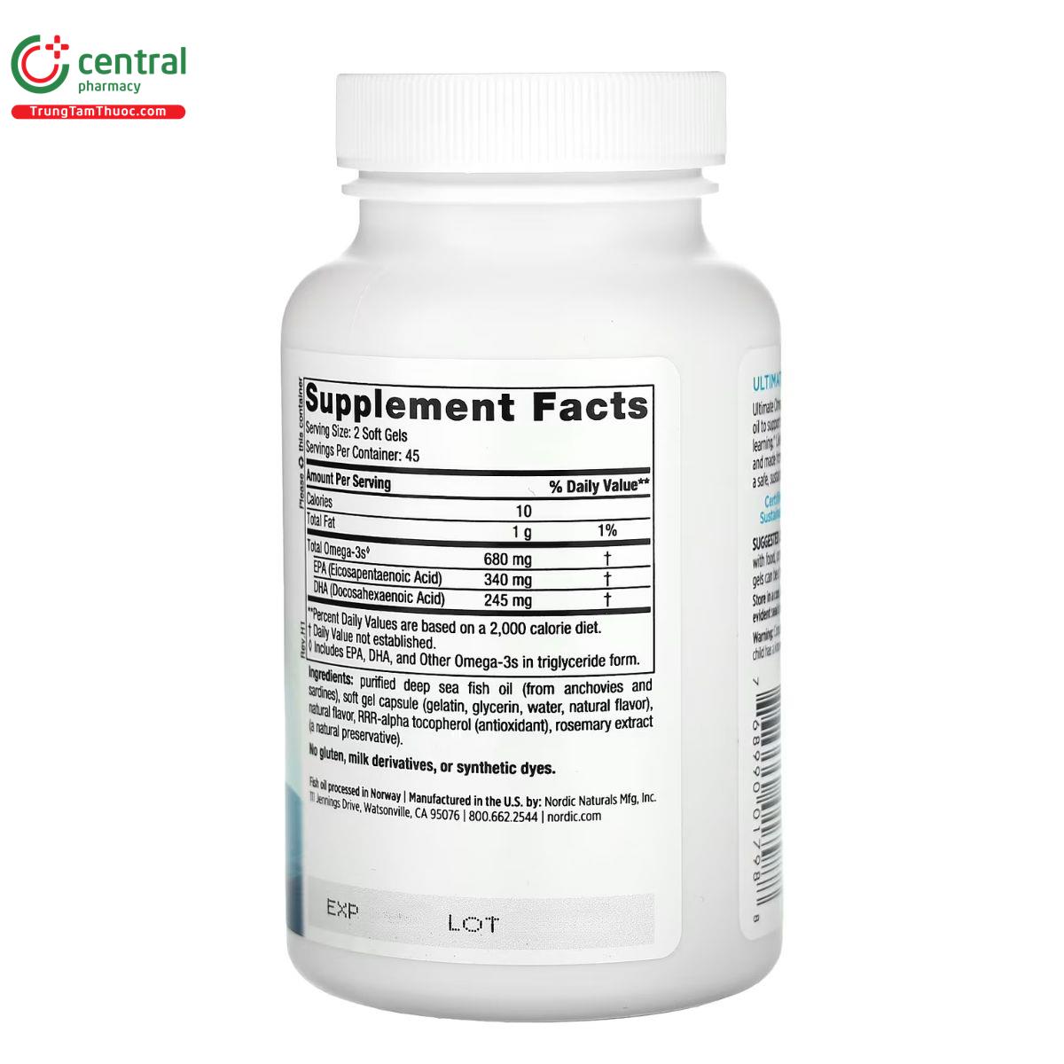 nordic naturals ultimate omega junior 9 P6627