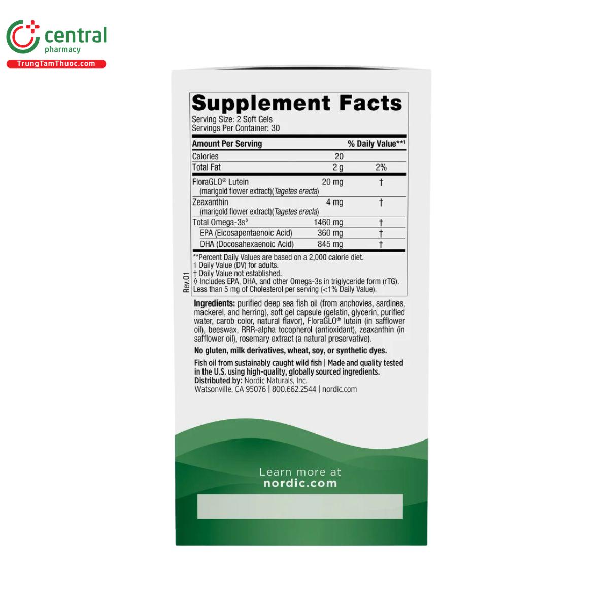 nordic naturals vision support 3 N5563 nordic naturals vision support 3 N5563