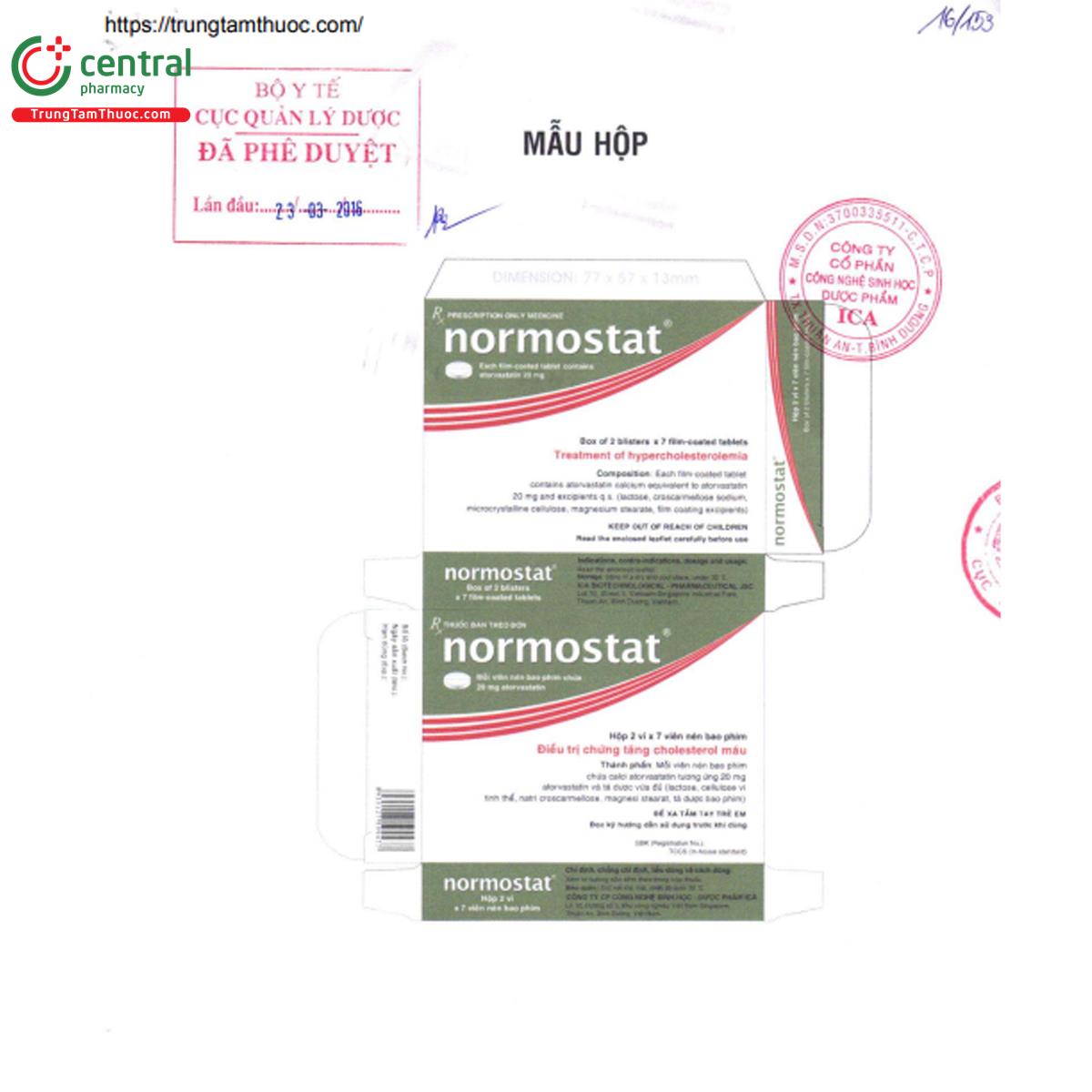 normostat 20mg 3 V8152 normostat 20mg 3 V8152