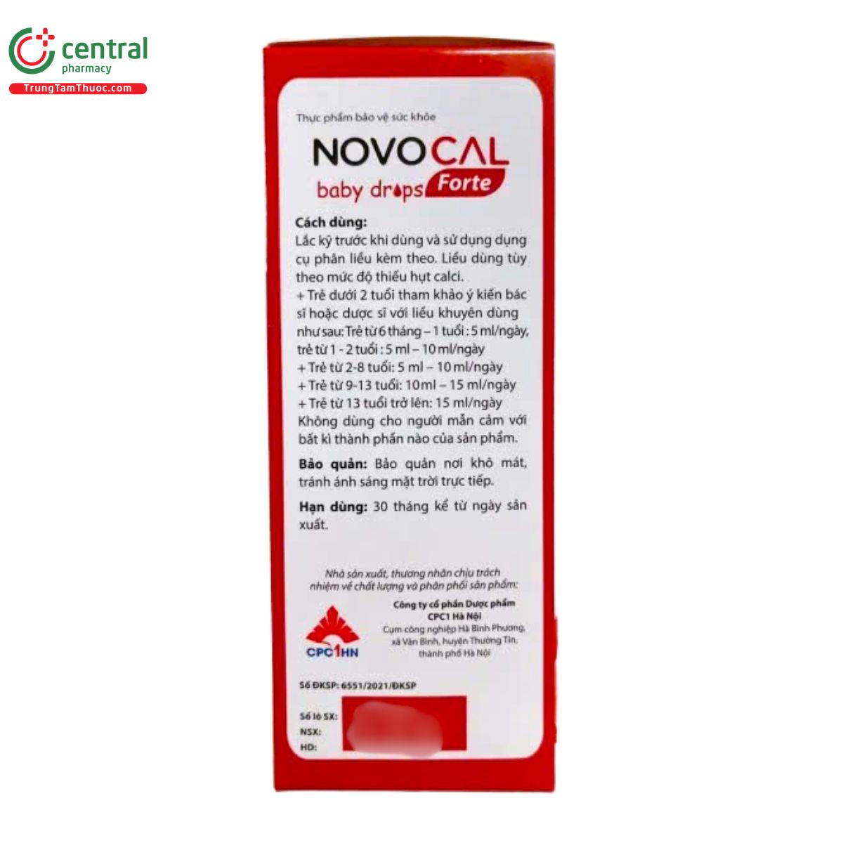 novocal baby drops forte 3 J4574