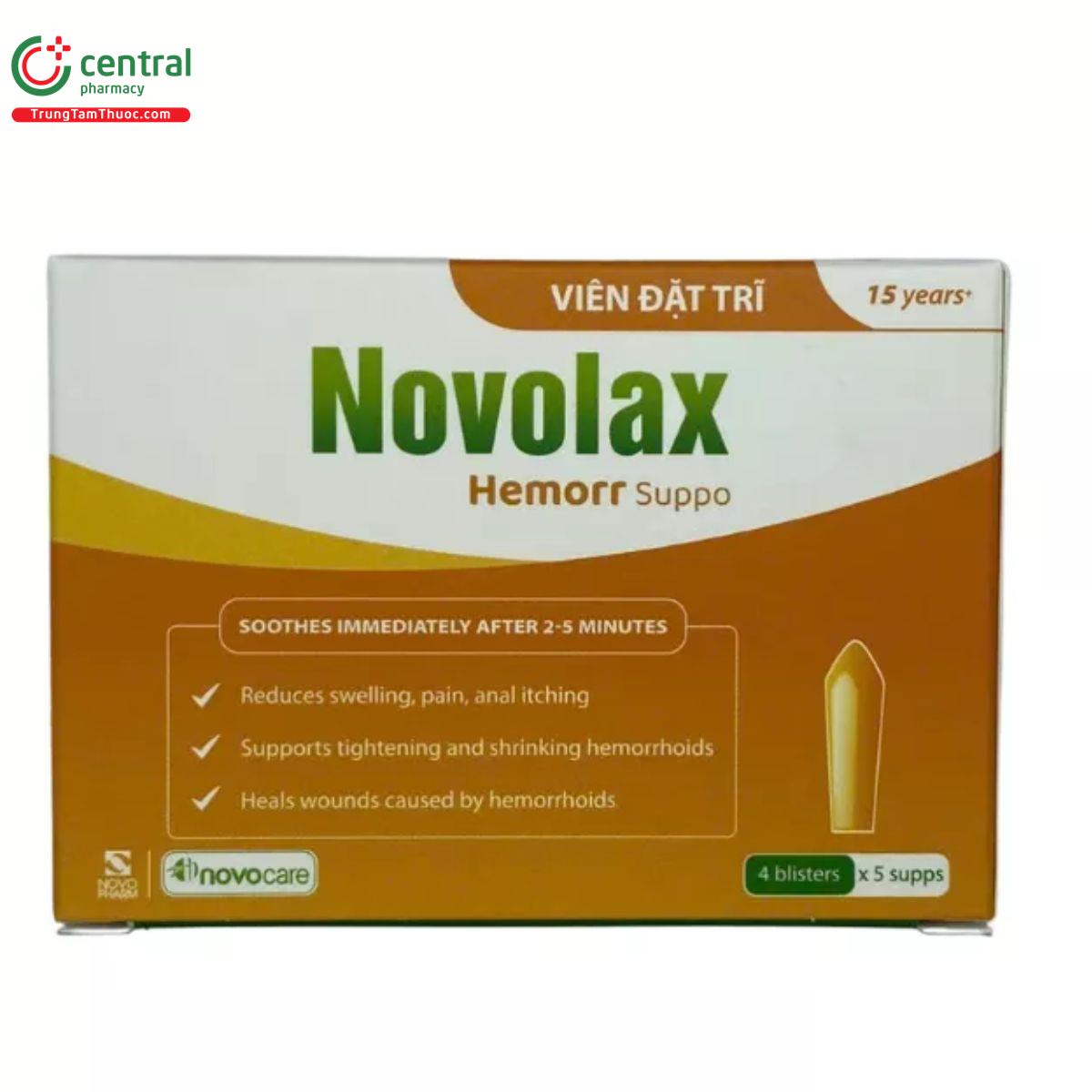 novolax hemorr suppo 5 D1170