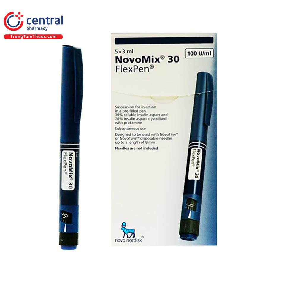 Thuốc Novomix 30 FlexPen 100IU/ml 3ml - Thuốc điều trị tiểu đường