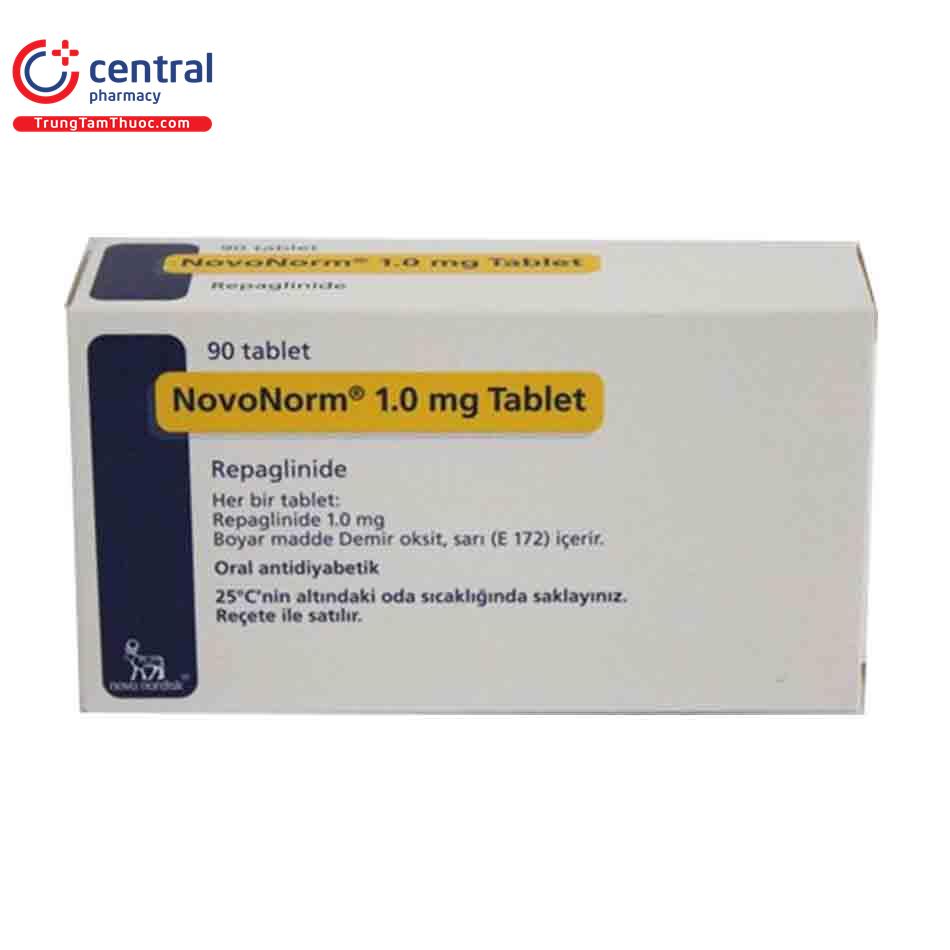 [CHÍNH HÃNG] Thuốc Novonorm 1mg Tablet (90 Viên)- Thuốc Tiểu đường