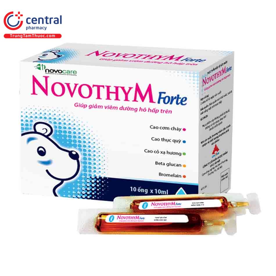 [CHÍNH HÃNG] Thuốc Novothym Forte: chống viêm, sát trùng đường hô hấp