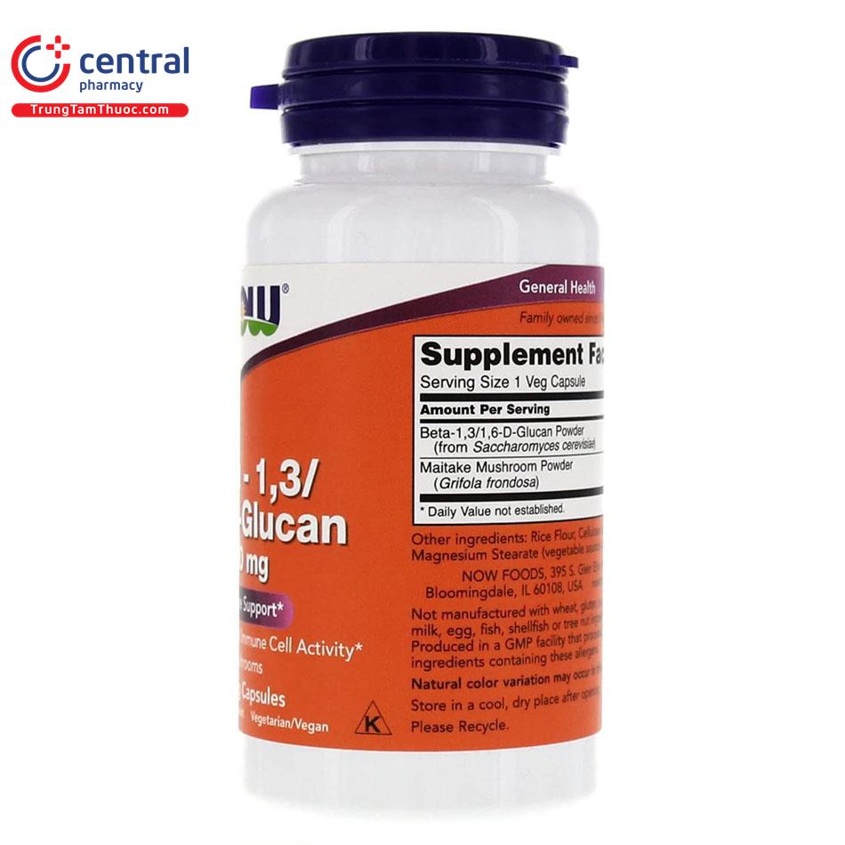 now beta 13 16 d glucan 100mg 5 F2517