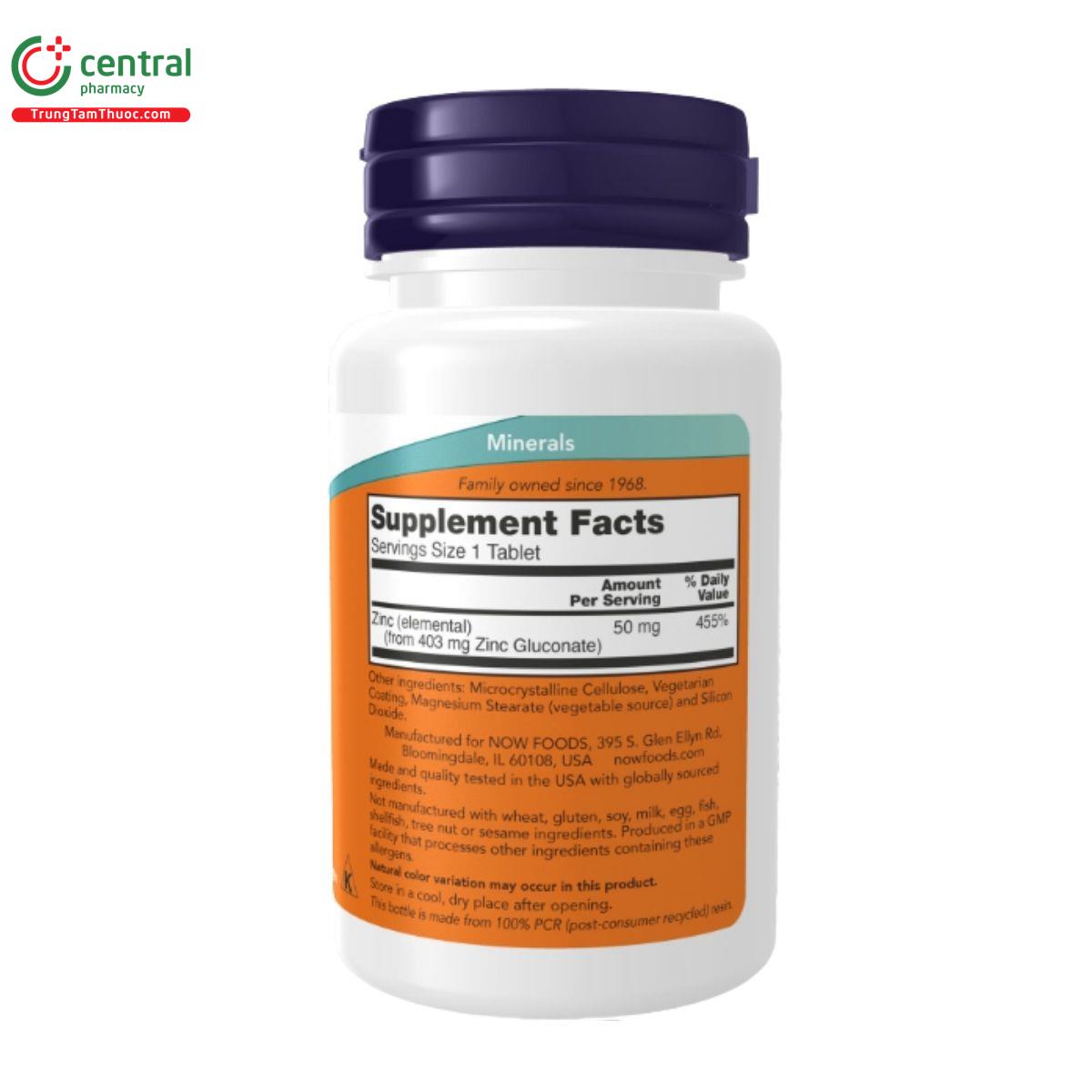 now foods zinc 50mg 2 L4758 now foods zinc 50mg 2 L4758