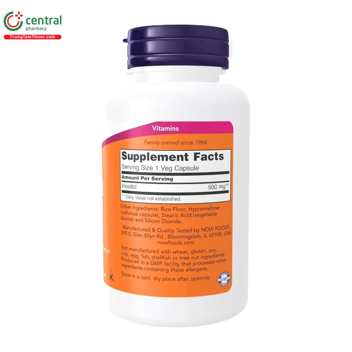 now inositol capsules 500mg 2 A0272 now inositol capsules 500mg 2 A0272