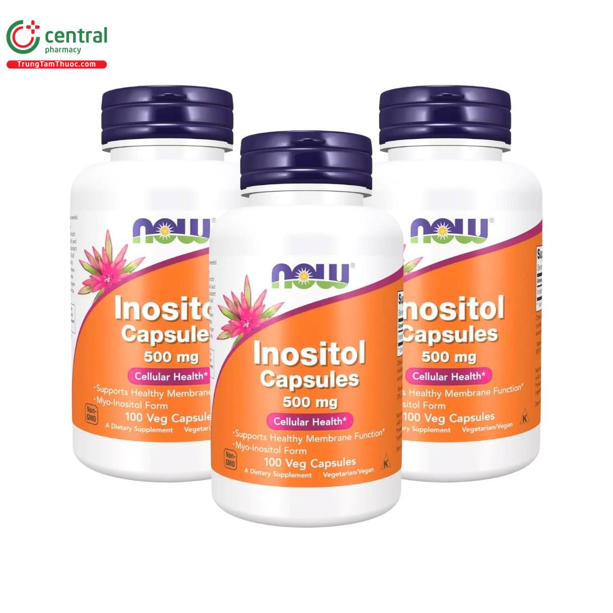 now inositol capsules 500mg O6052 now inositol capsules 500mg O6052