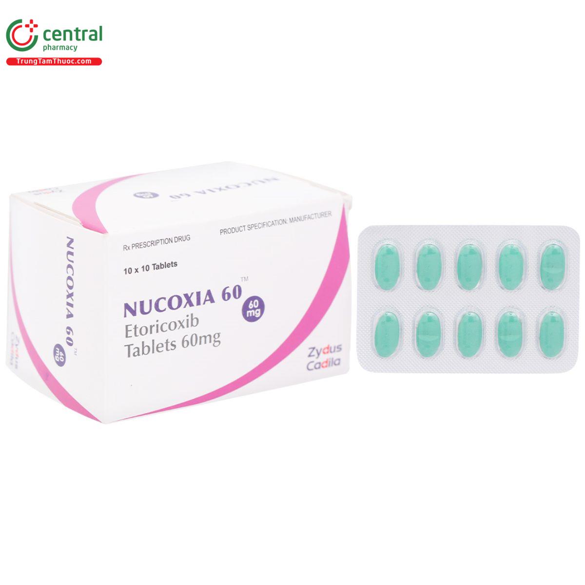 Thuốc Nucoxia 60mg - Giảm các triệu chứng của viêm xương khớp