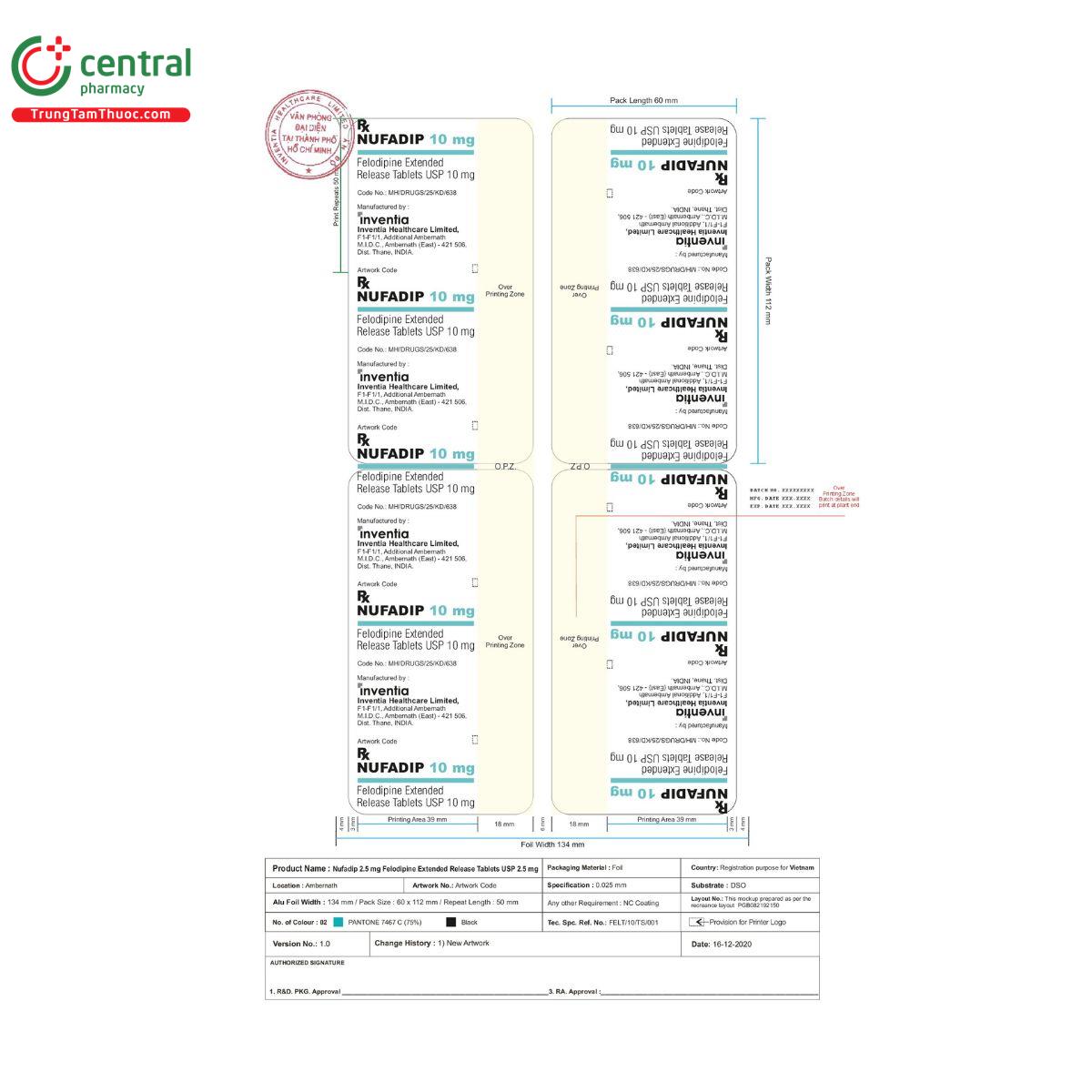 nufadip 10 4 H3850